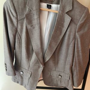 Three piece, White House, Black market brown suit